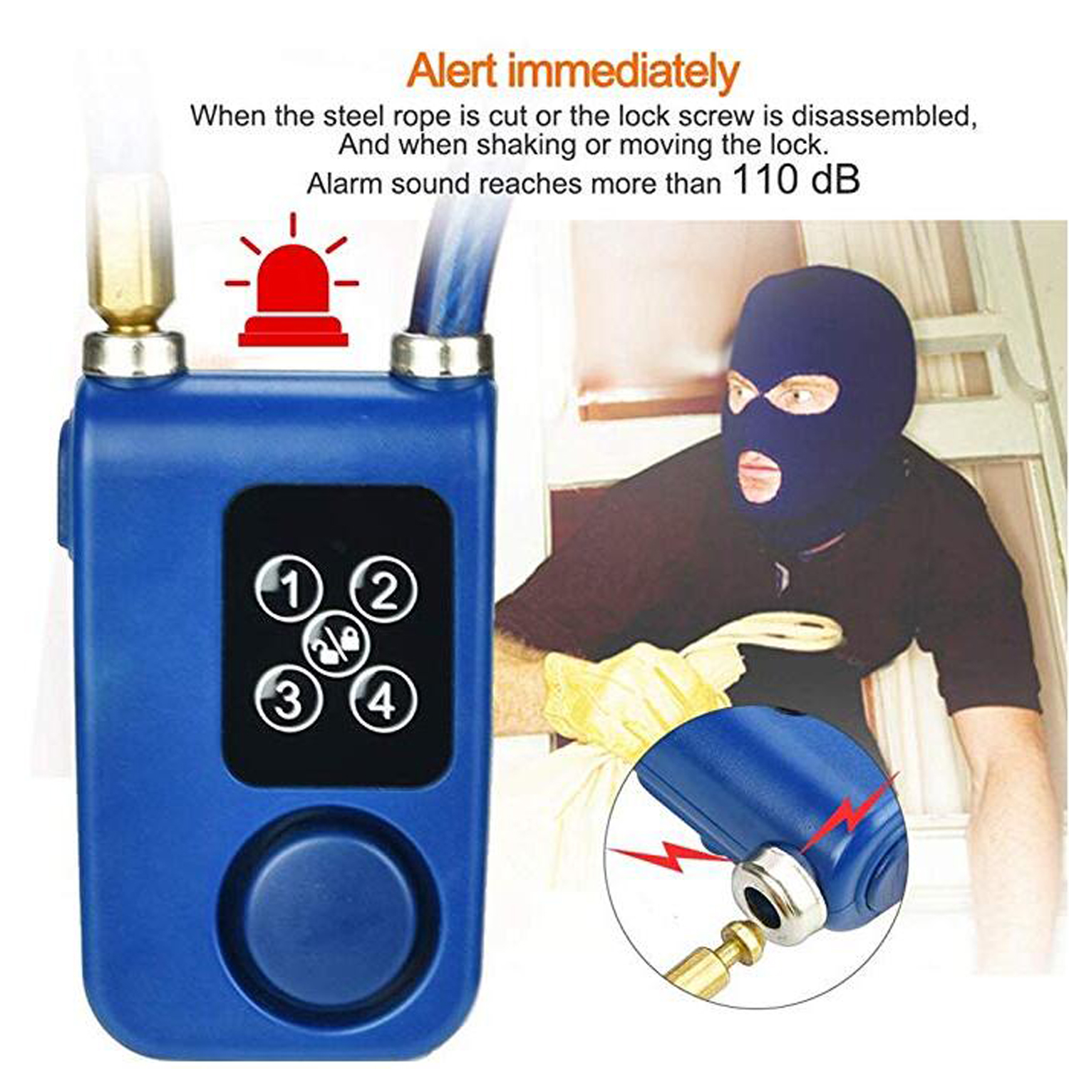 CABLE LOCK DIGITAL KEYPAD - Image 3