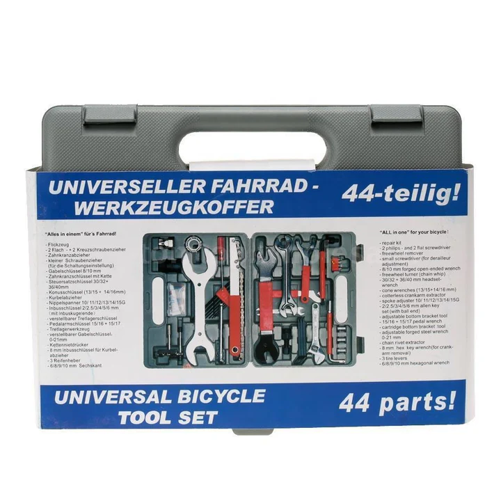 UNIVERSAL BICYCLE TOOL KIT - 44 PIECES